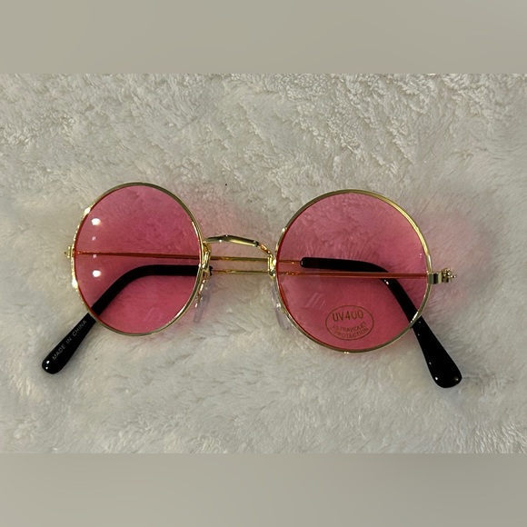 Pink Round Lens Sunglasses - Picture 2 of 11